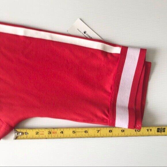 Crunchyroll "Yuri!!! On Ice" NWT Women's Junior Small Red & White Active Pants - Picture 8 of 9